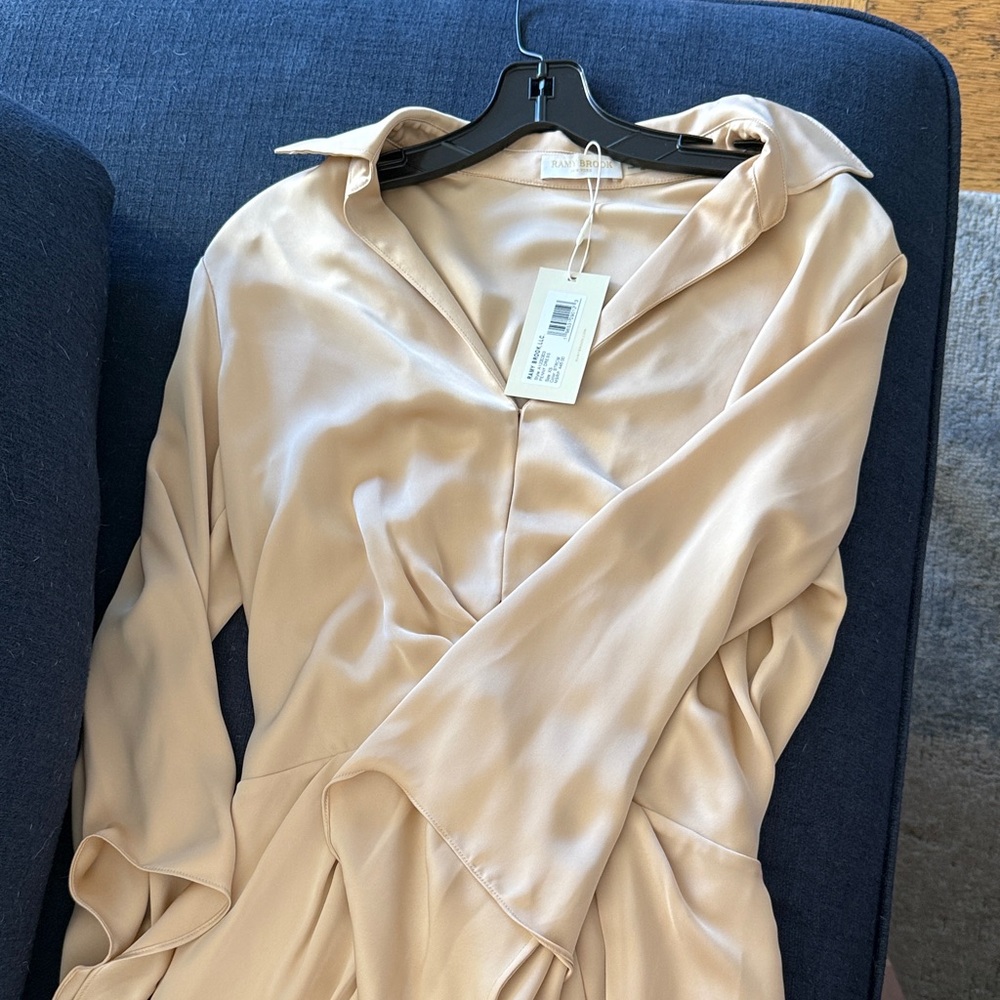 Ramy Brook Cream Shirt Dress